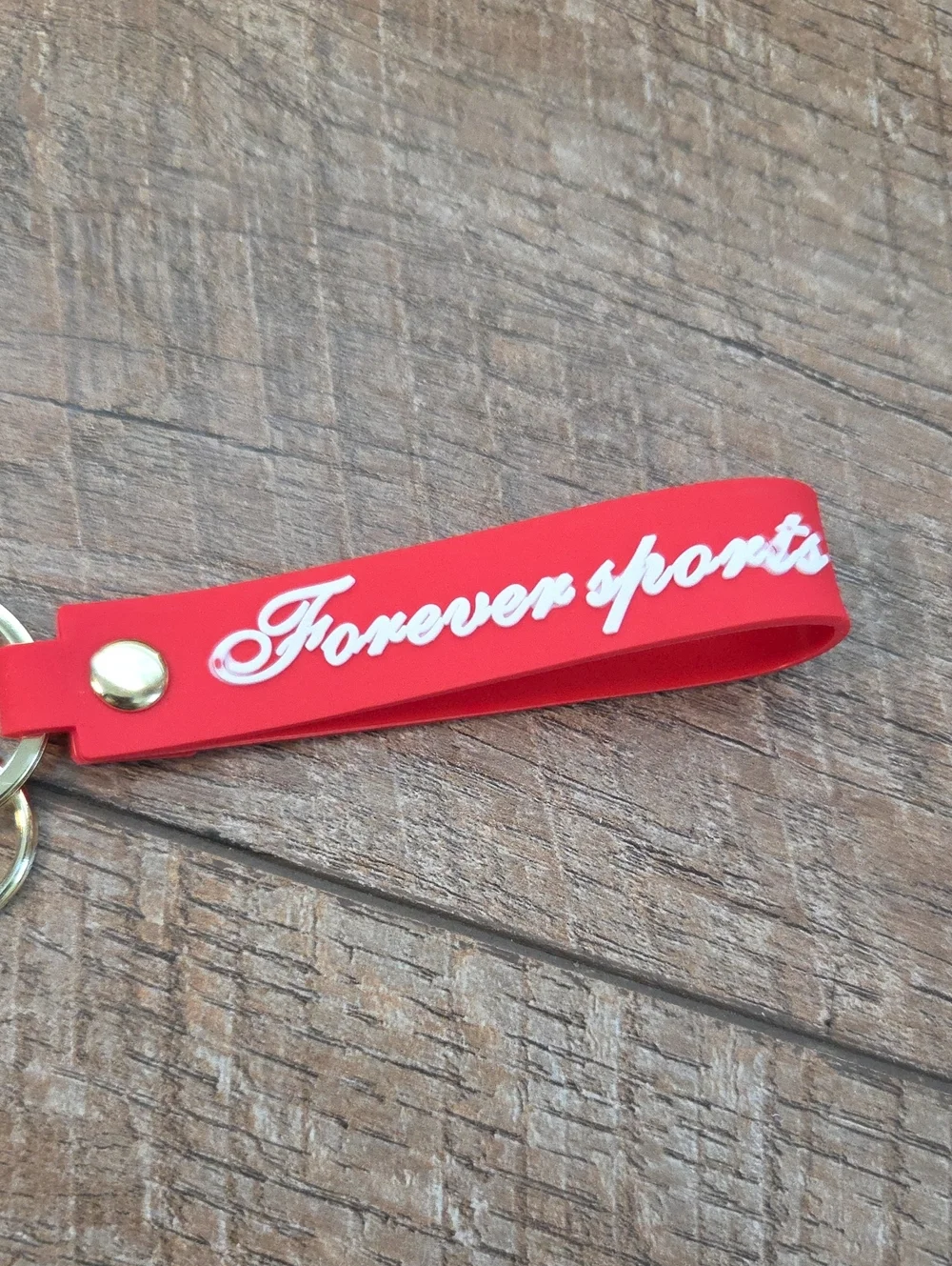 Mini Silicone Tote Bag Keychain - Red